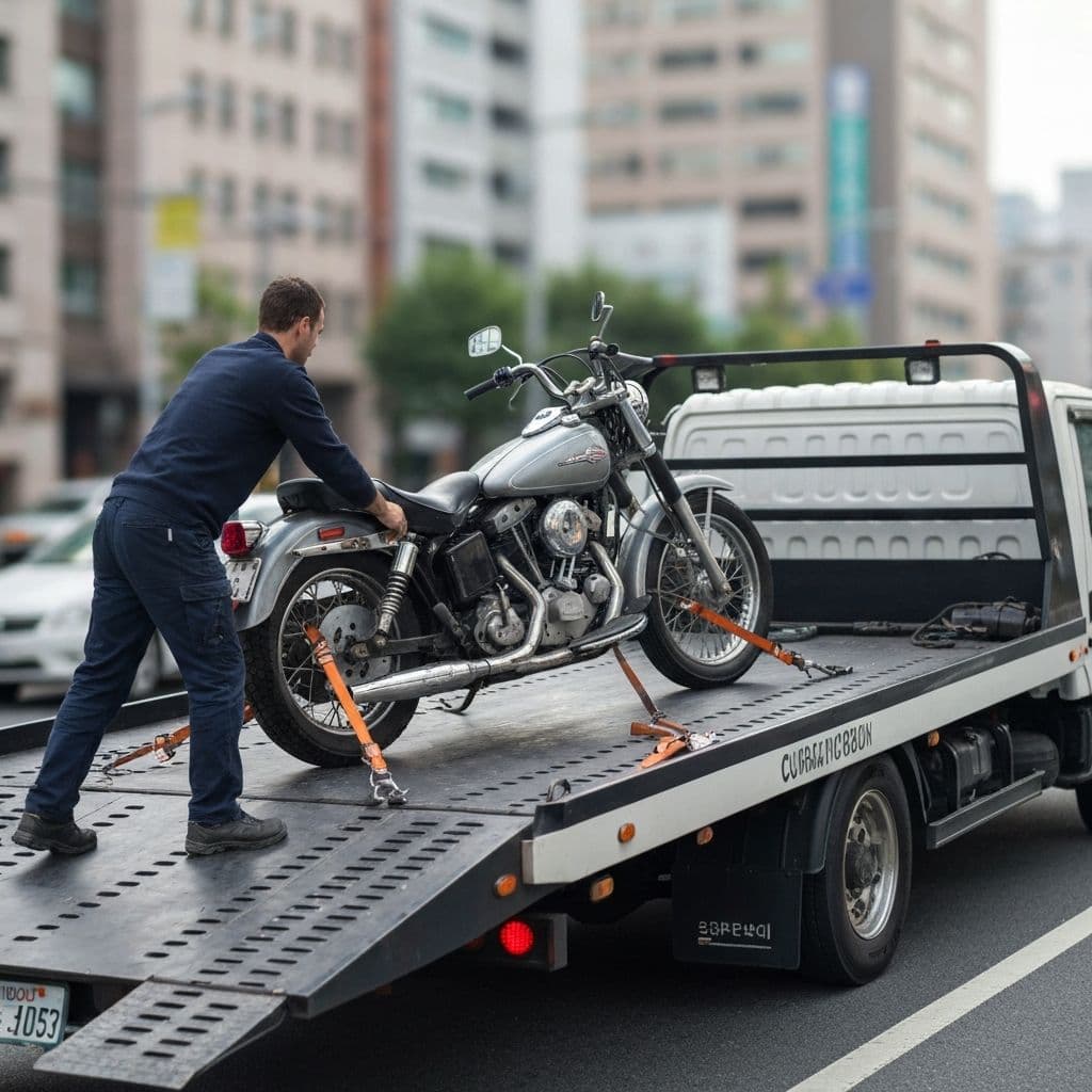 Бережная перевозка мотоцикла